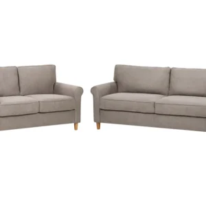 Fabric Sofa Set Light Chocolate RONNEBY | Entrega Rápida