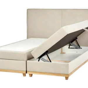Fabric EU Super King Divan Bed Tom neutro DYNASTY