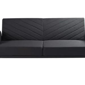 Faux Linen Sofa Bed Ébano SENJA