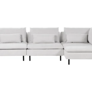 Left Hand Encaixável Fabric Corner Sofa Grey EGERIS