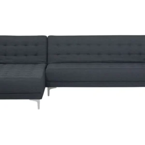 Madeira Maciç Right Hand Fabric Corner Sofa Dark Grey ABERDEEN