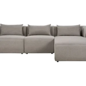 Mesa de Centro Left Hand Fabric Corner Sofa Taupe SVANSELE