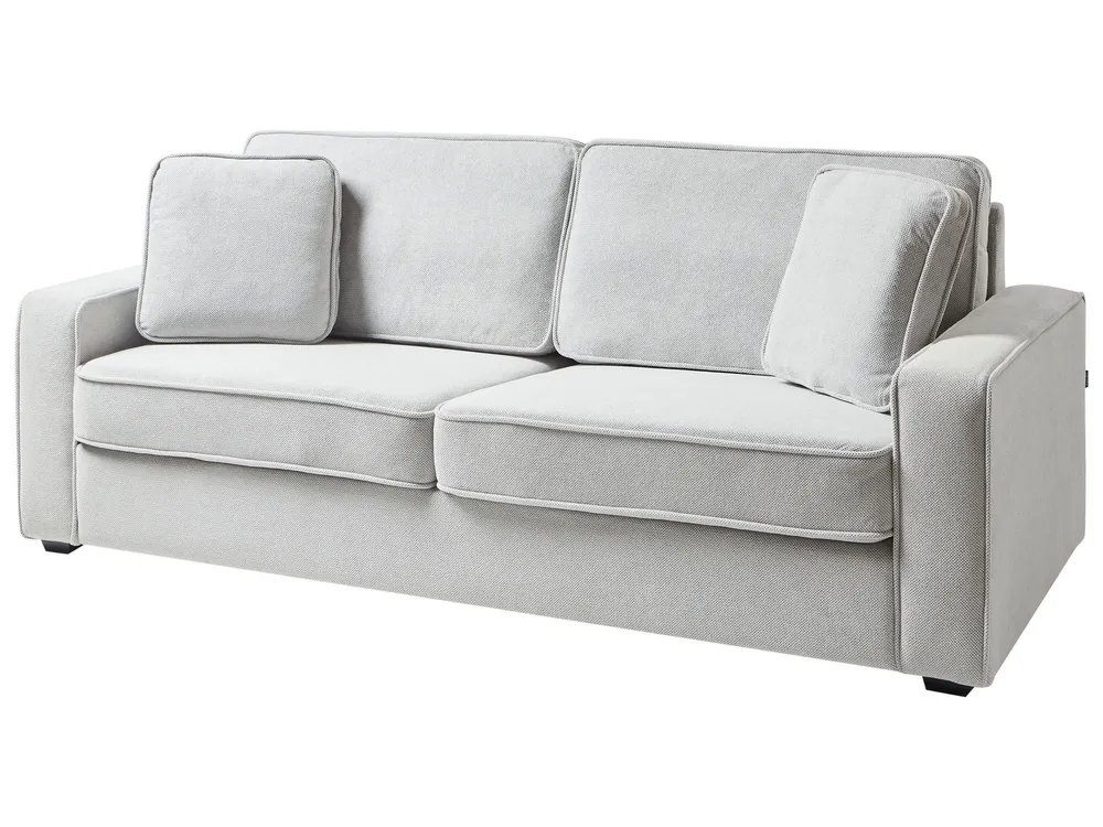 Mesa de Centro Sofá de 3 lugares cinzento distinto FALUN