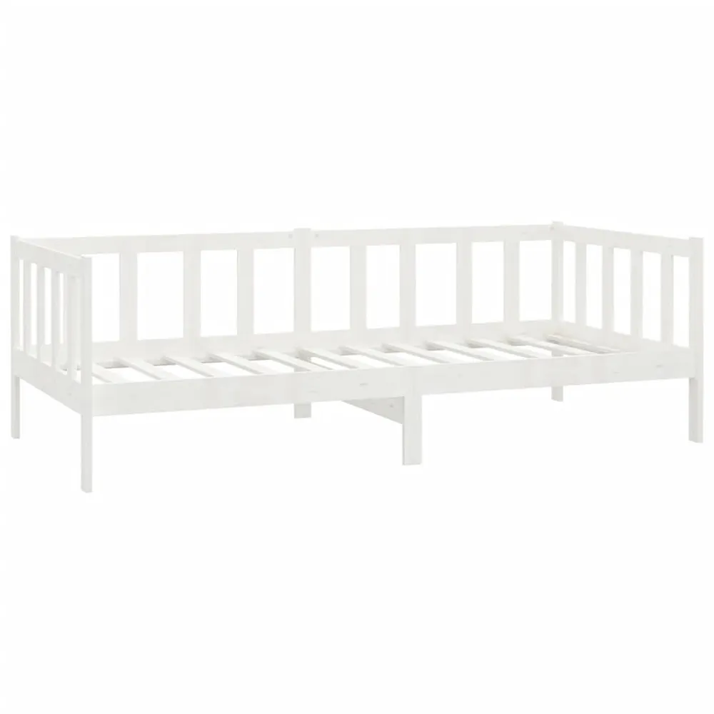 Mesa de Centro Sofá-cama com gavetas 90x200 cm pinho maciço branco