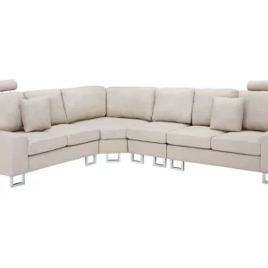 Right Hand Corner Fabric Sofa Cor creme STOCKHOLM 3 Lugares