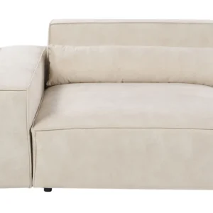Right Hand Veludo macio Corner Seat Beige HELLNAR em Veludo