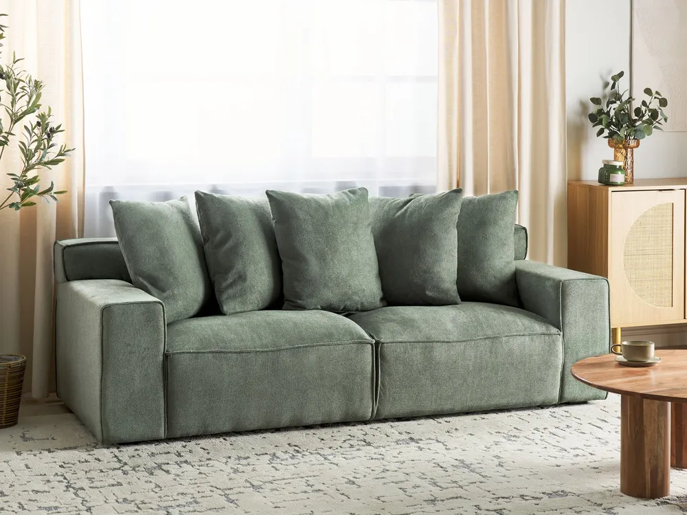 3 Seater Chenille Sofa Jade VISKAN