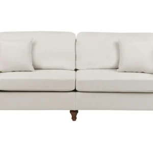 3 Seater Fabric Sofa Bege claro GINNERUP | Entrega Rápida