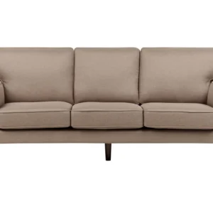 3 Seater Fabric Sofa Castanho LOKKA