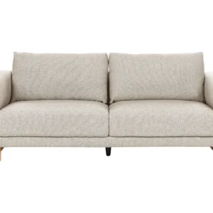3 Seater Fabric Sofa Light Tom neutro NIVALA
