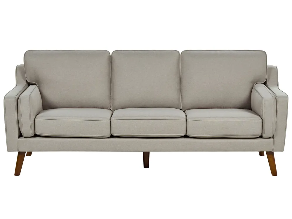 3 Seater Fabric Sofa Tom neutro LOKKA