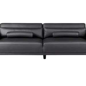 3 Seater Faux Pele Sofa Black ANGE