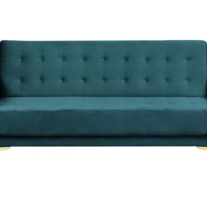 3 Seater Veludo Sofa Bed Teal ABERDEEN