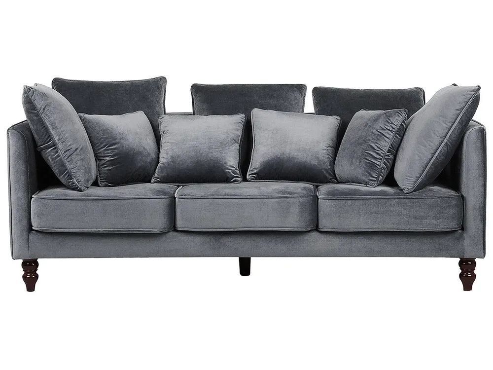 3 Seater Veludo Sofa Grey FENSTAD
