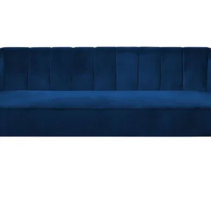 3 Seater Velvet Sofa Navy Blue ALSVAG