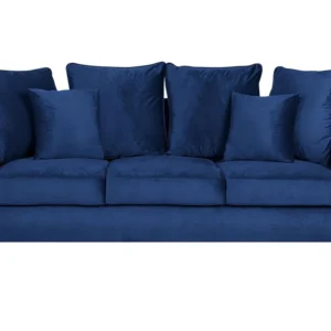 3 Seater Velvet Sofa Navy Marinho BORNHOLM