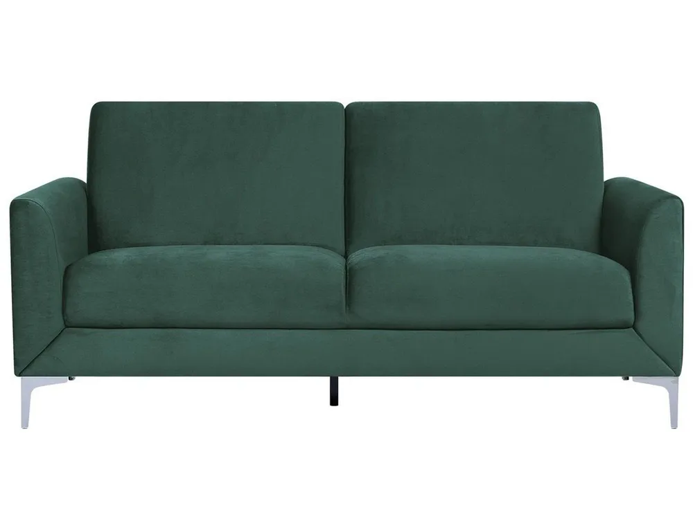 3 Seater Velvet Sofa Verde FENES