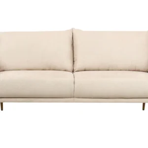 Sofá de Canto 3 Seater Velvet Sofa Tom neutro MAURA