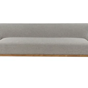 Sofá de 3 lugares em tecido cinzento SOSJO Design Moderno