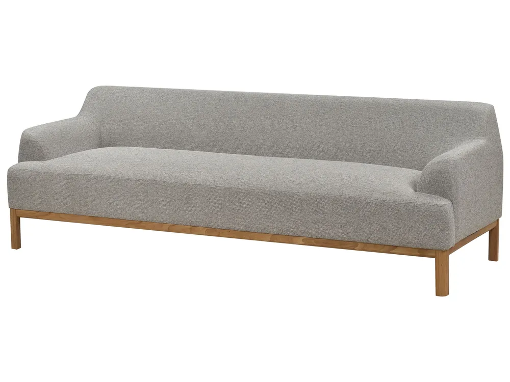 Sofá de 3 lugares em tecido cinzento SOSJO Design Moderno