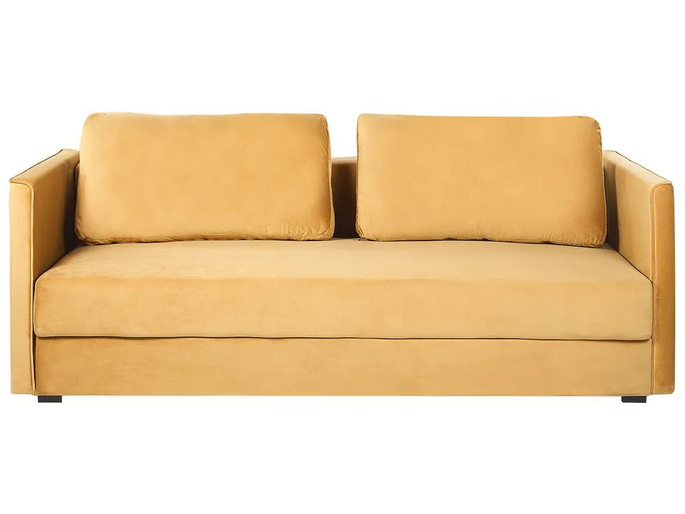 Sofa Bed EKSJO Mustard Flanela