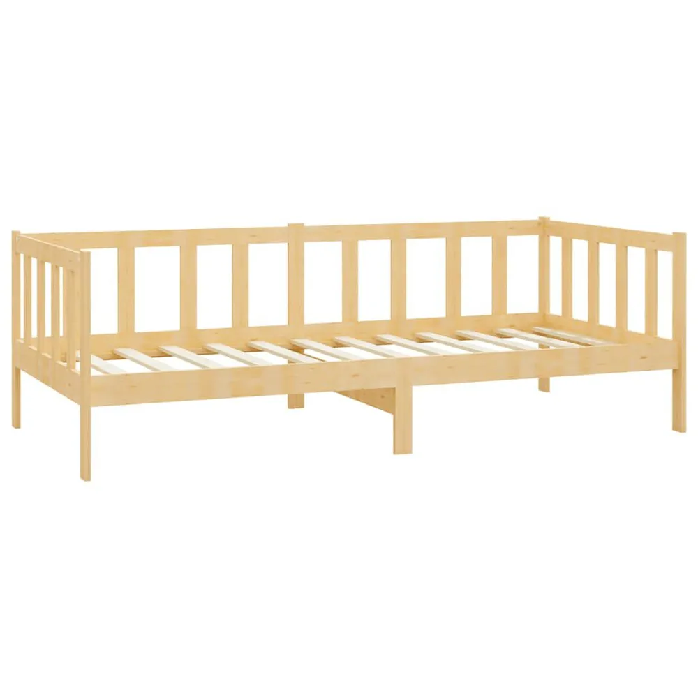 Sofá-cama com gavetas 90x200 cm pinho maciço 3 Lugares