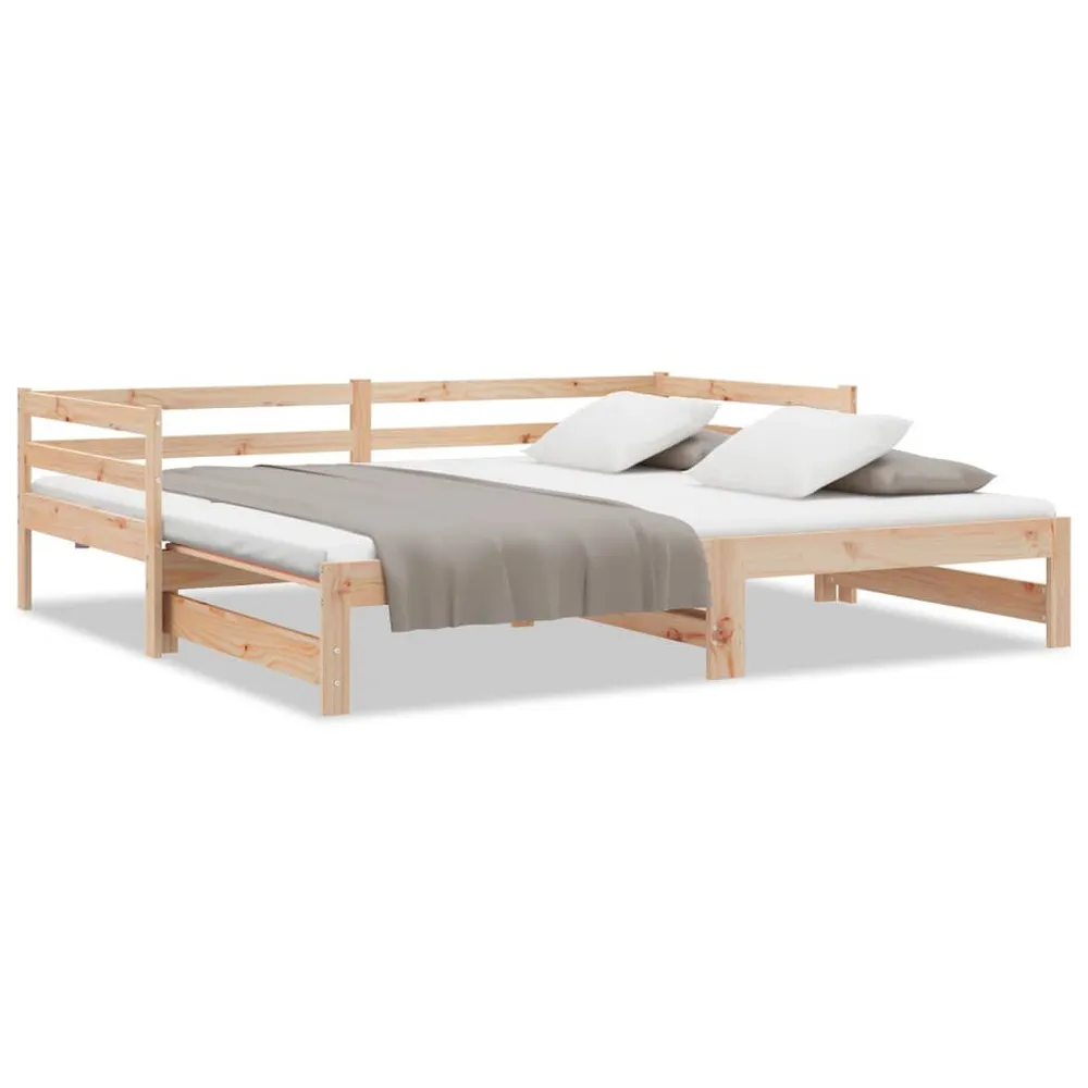 Sofá-cama com gavetão 90x200 cm madeira de pinho maciç para Apartamento Pequeno