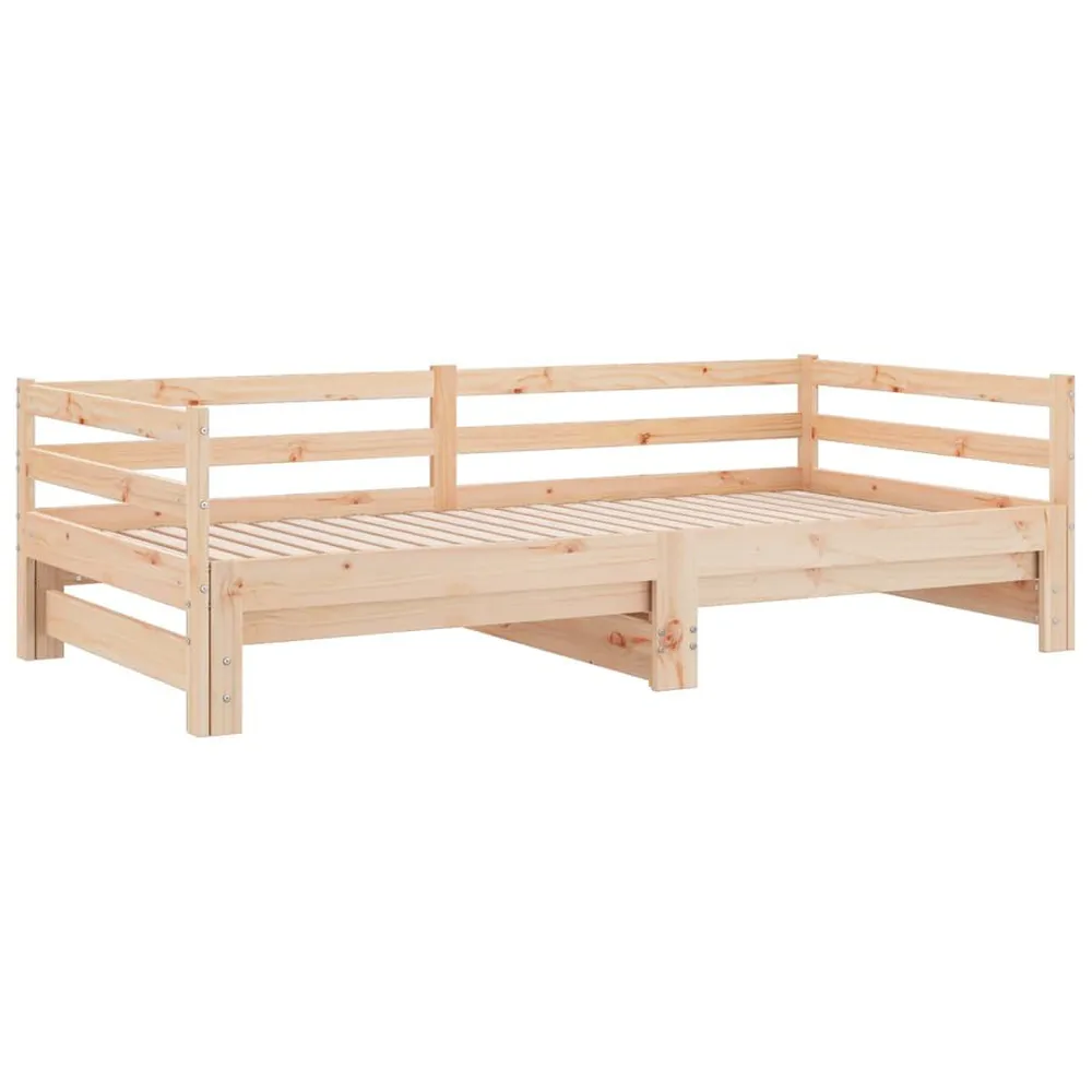 Sofá-cama com gavetão 90x200 cm madeira de pinho maciç para Apartamento Pequeno