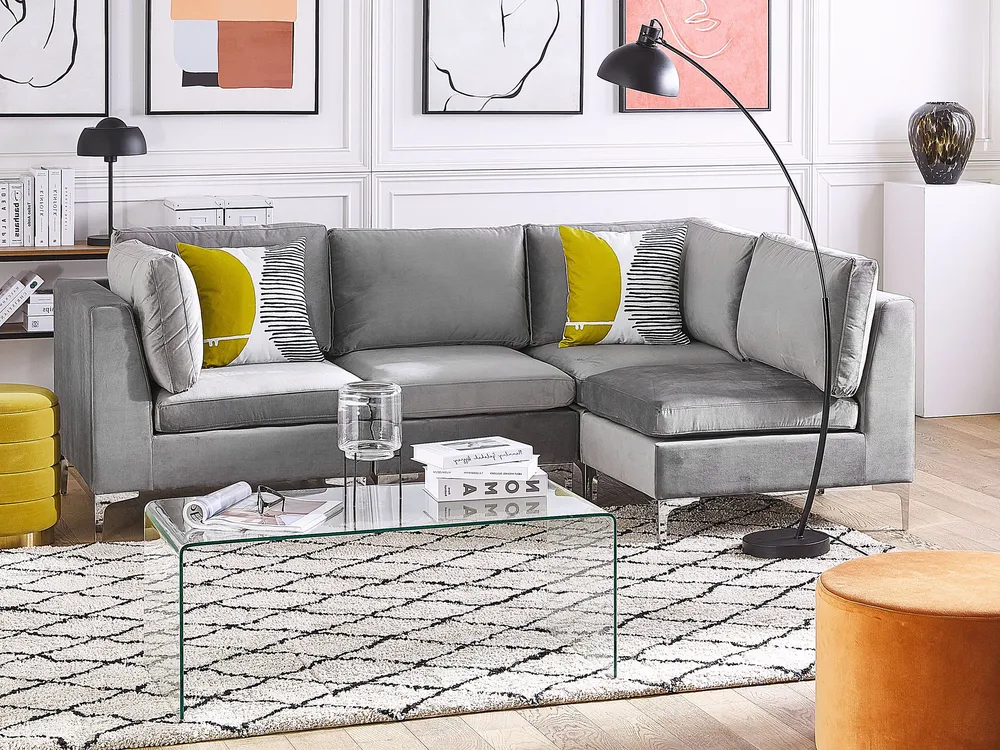 Velvet Corner Section Grey EVJA