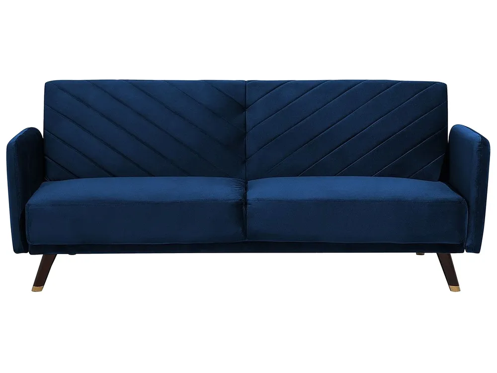 Velvet Fabric Sofa Bed Anil SENJA em Veludo