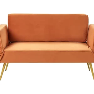 Velvet Sofa Bed Laranja SAARELA