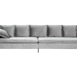 Velvet Sofa Light Grey AURE
