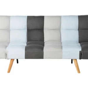 Fabric Sofa Bed Grey and Safira Patchwork INGARO para Crianças