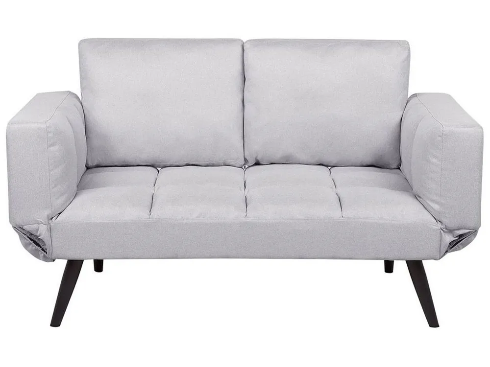 Fabric Sofa Bed Light Grey BREKKE Crescendo com Crianç