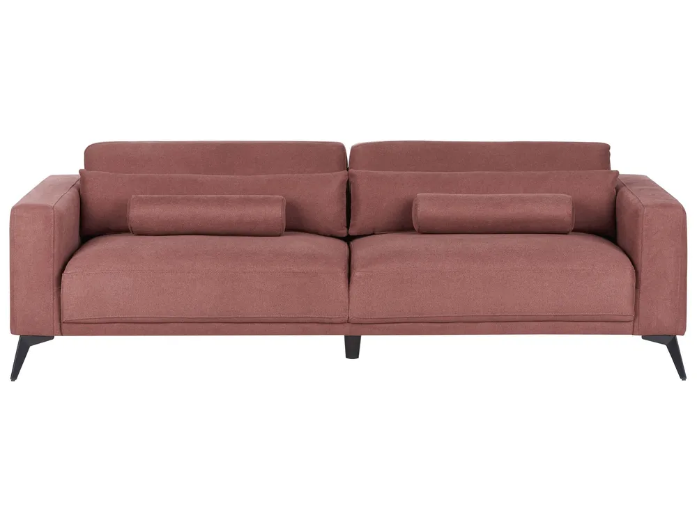 Mesa de Atividades 3 Seater Fabric Sofa Vinho ANGE
