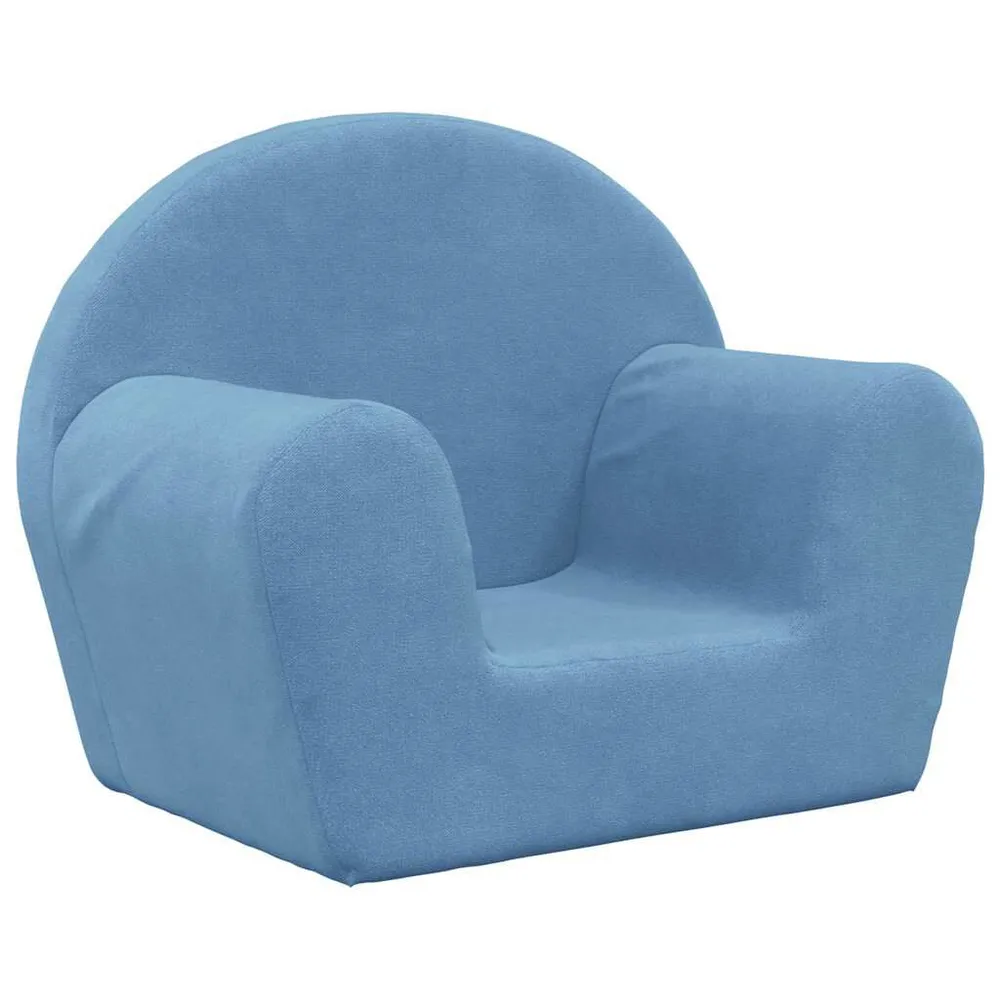 Mesa de Atividades Sofá infantil pelúcia macia azul