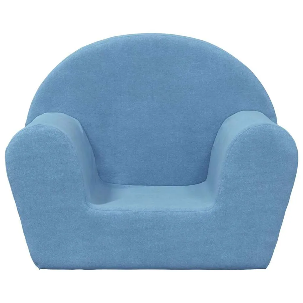 Mesa de Atividades Sofá infantil pelúcia macia azul