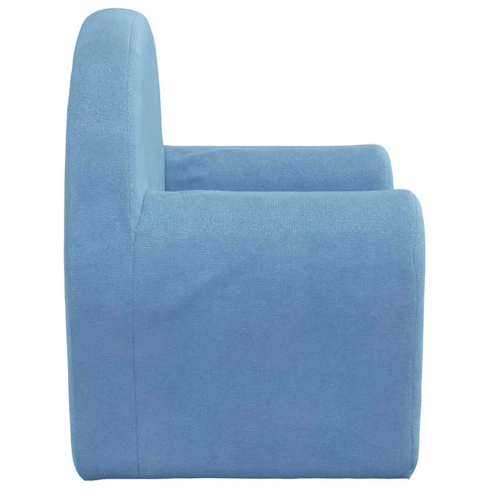 Mesa de Atividades Sofá infantil pelúcia macia azul