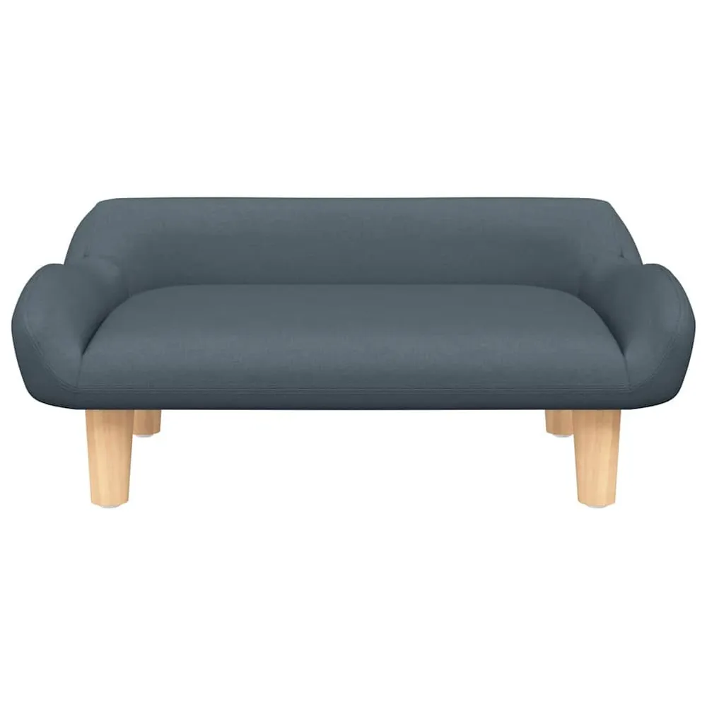 Sofá infantil 70x40x24 cm tecido cinzento-escuro para Crianças