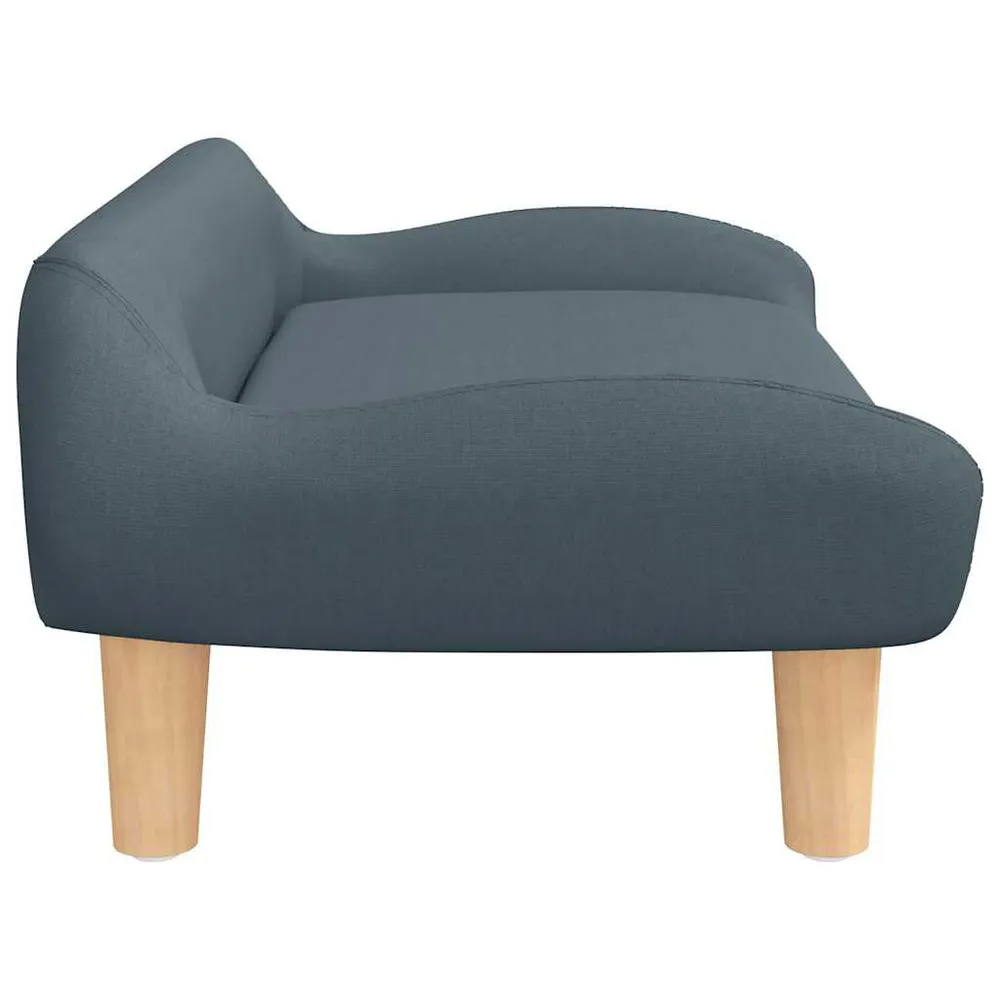 Sofá infantil 70x40x24 cm tecido cinzento-escuro para Crianças