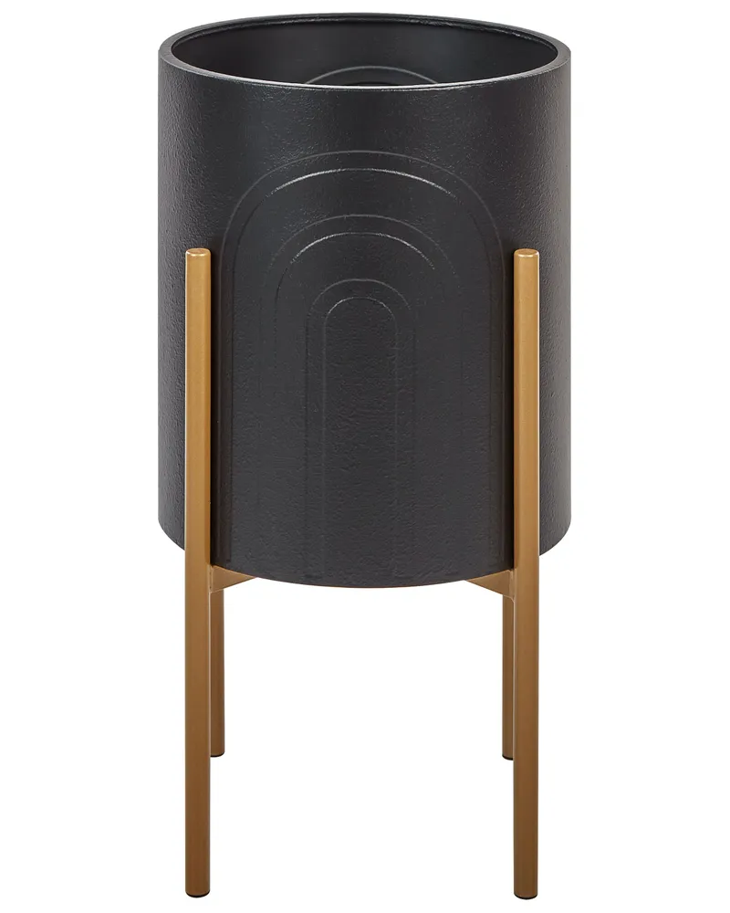 Elevated Plant Pot SEROTINA Metálico Black