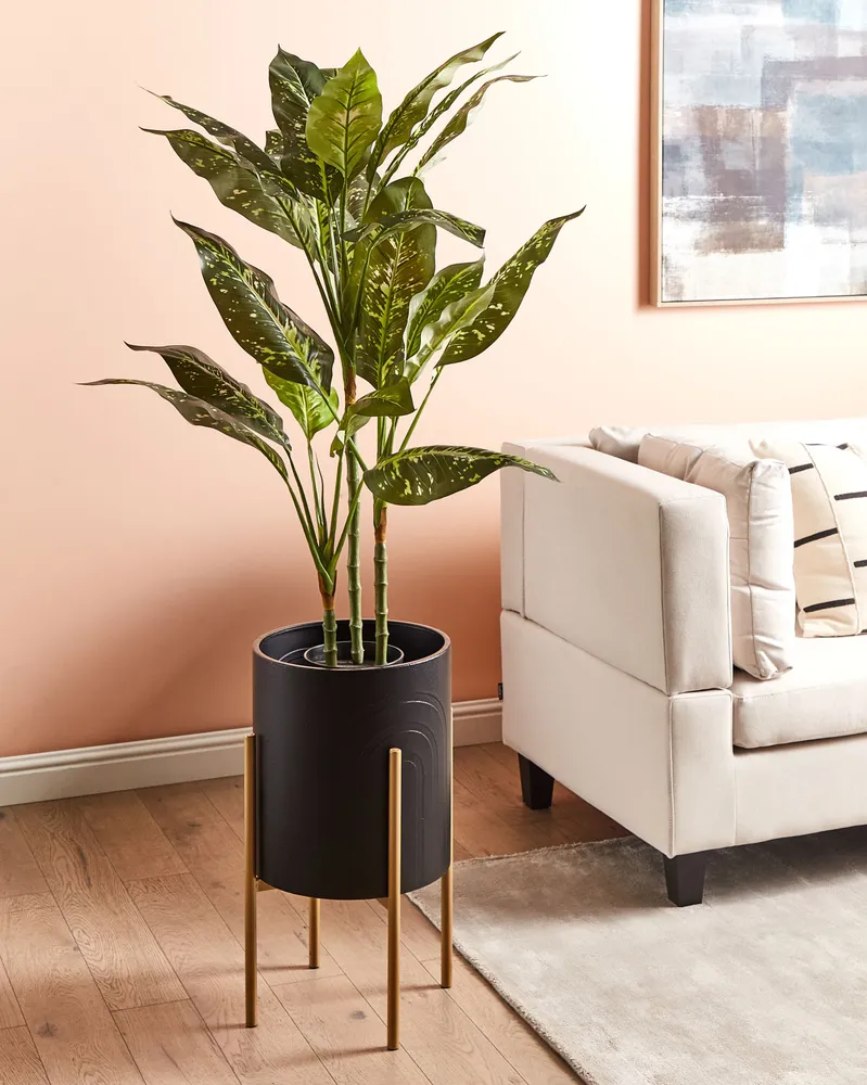 Elevated Plant Pot SEROTINA Metálico Black