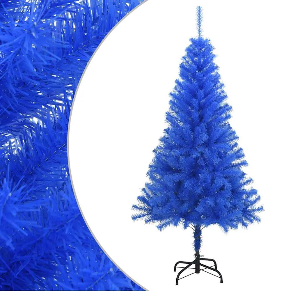 Premium para Árvores Grandes Árvore de Natal artificial com suporte 150 cm PVC azul