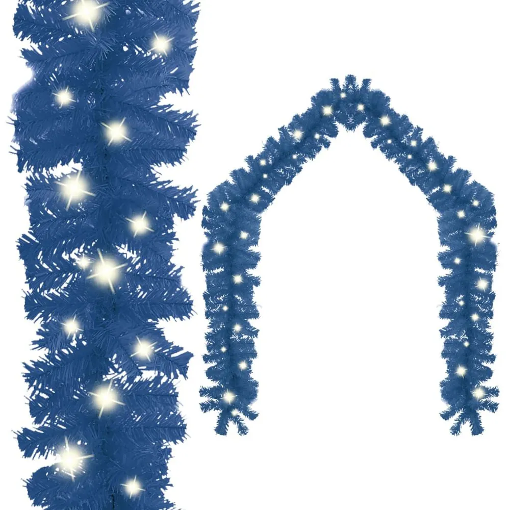 Design Contemporâneo Grinalda de Natal com luzes LED 20 m azul
