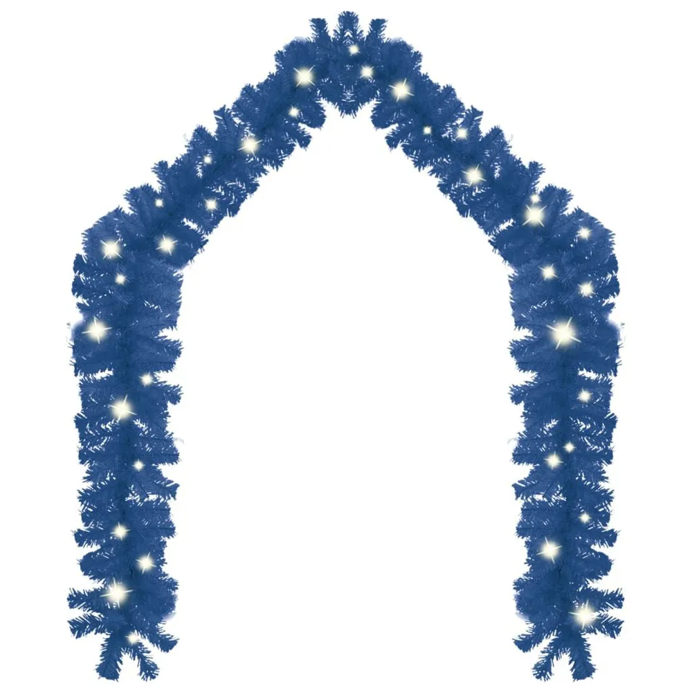 Design Contemporâneo Grinalda de Natal com luzes LED 20 m azul