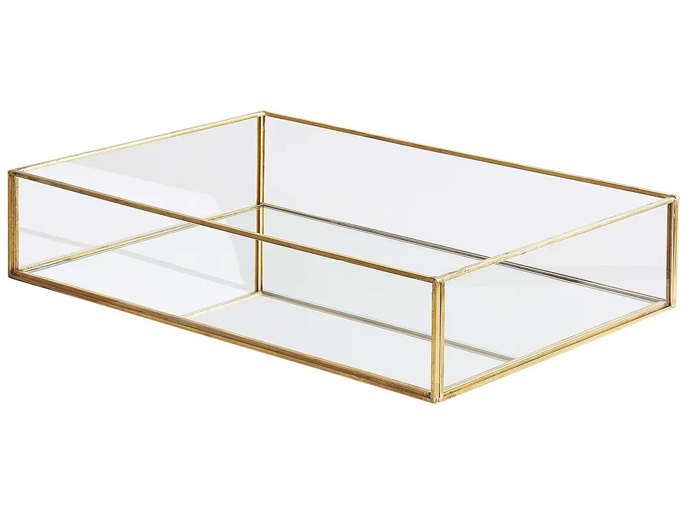 Mirrored Decorative Tray Luzente GRENOBLE