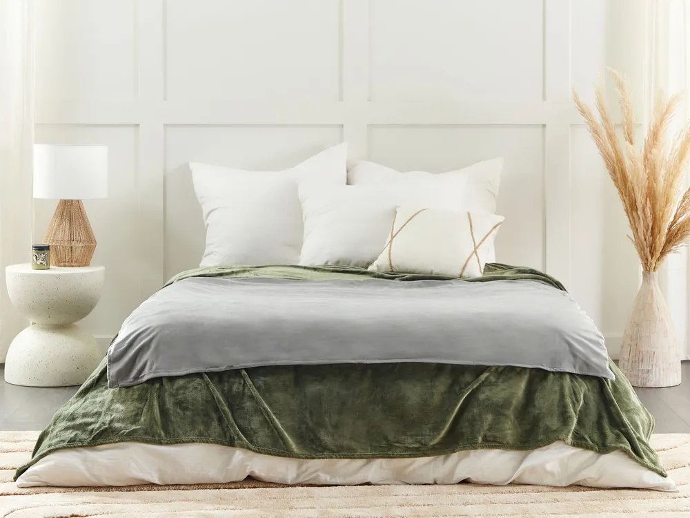 Weighted Blanket Cover 100 x 150 cm Grey RHEA