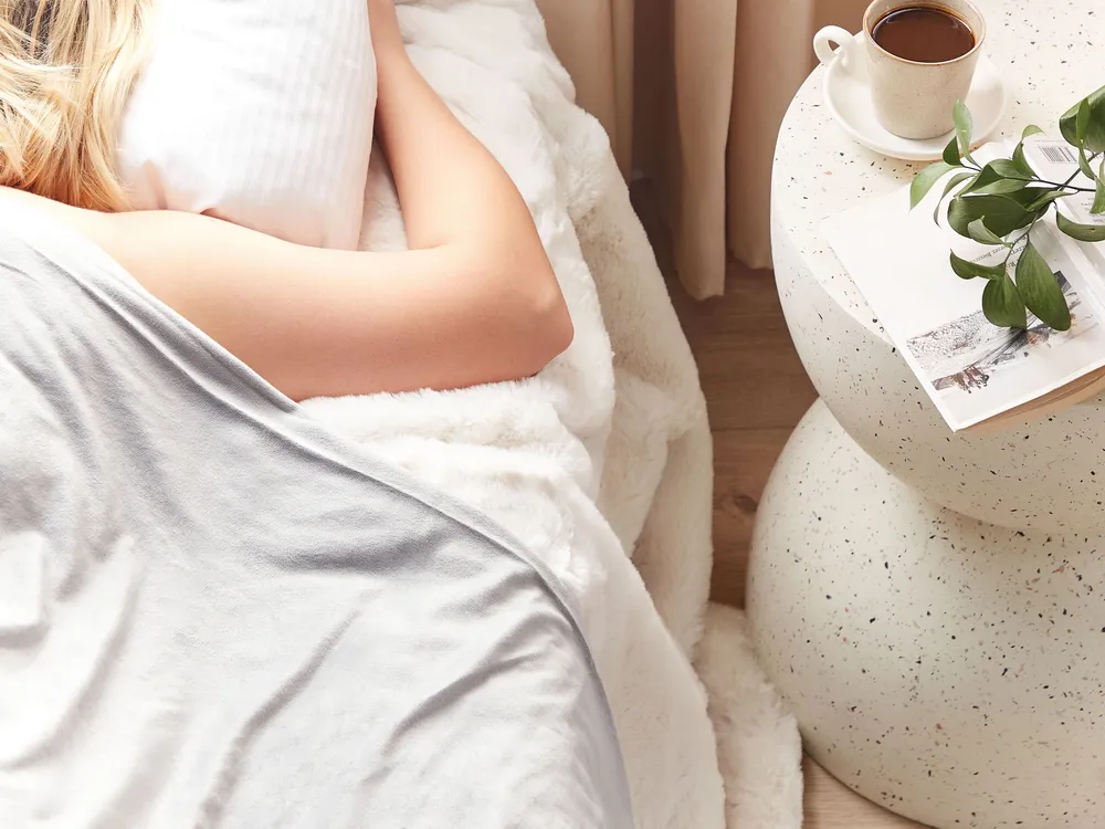 Weighted Blanket Cover 150 x 200 cm Grey RHEA