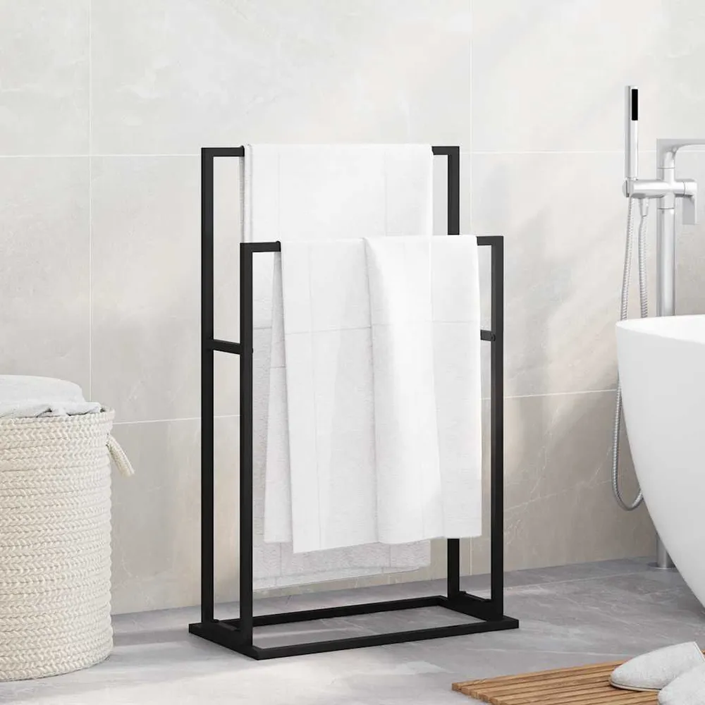 Cesto de Roupas Sujas Toalheiro independente 48x24x78,5 cm ferro preto