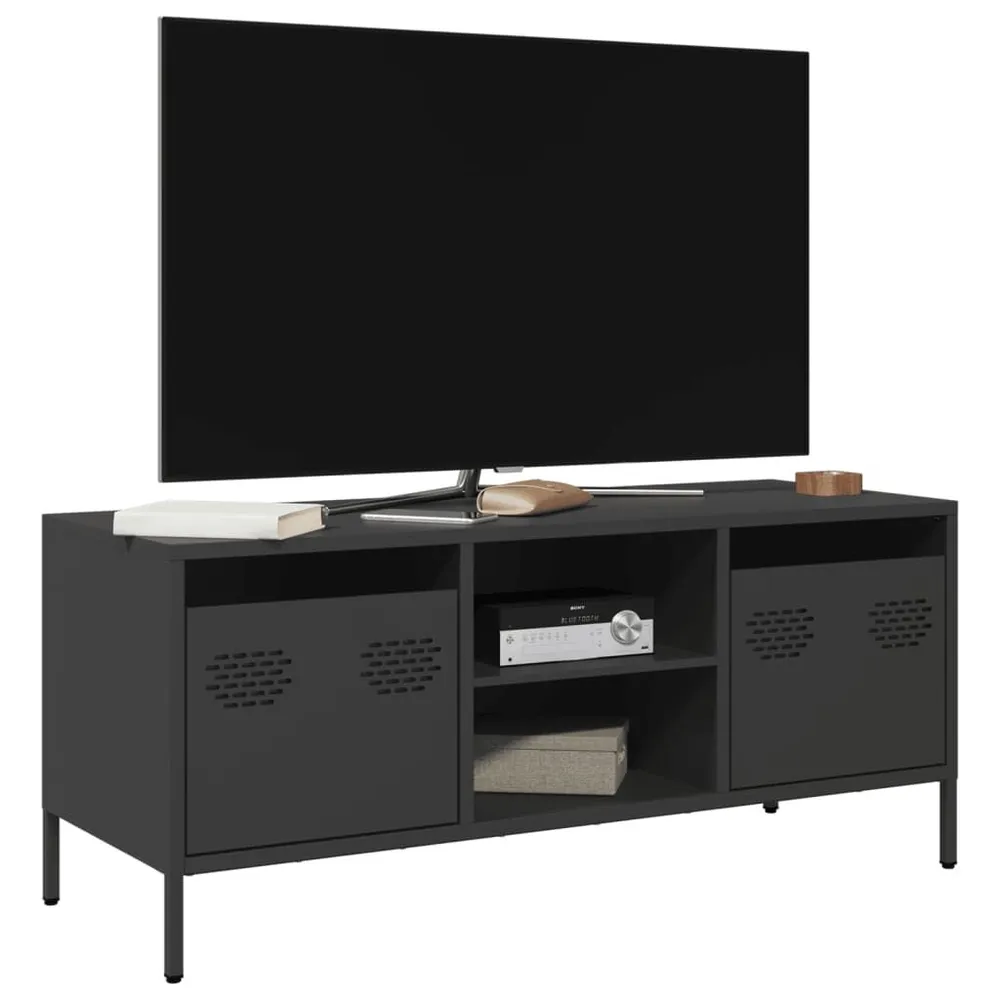 Banco para Arcade Móvel de TV 101,5x39x43,5 cm ço laminado fresco preto